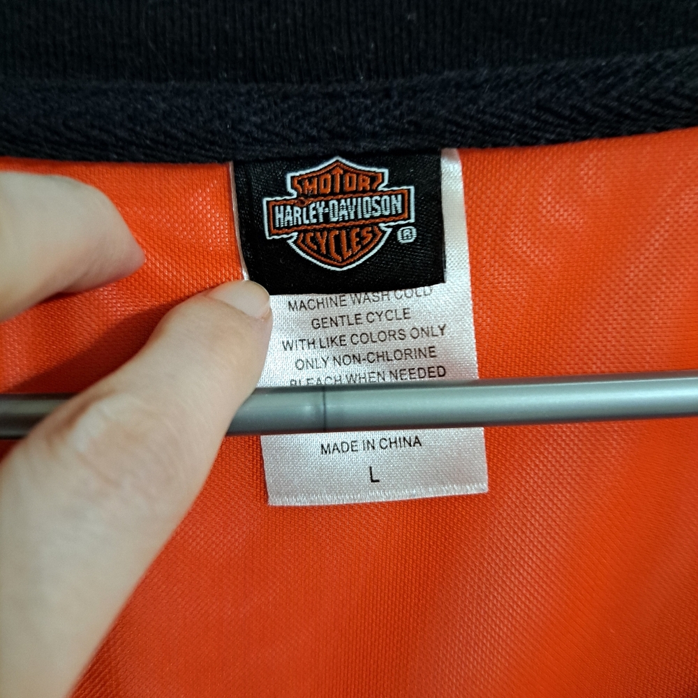 Harley Davidson Mesh Yoke T-shirt Size Large - Picture 4 of 6